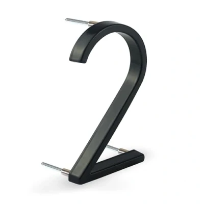Imagen de HASWARE Numero Civico Galleggiante Da 5 Pollici (12cm): Numeri Di Porta Moderni Segnaletica Per L&#039;Ufficio Postale Stradale (Negro Mejorado, 2)