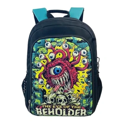 Imagen de Dragones y Mazmorras Mochila, Mochila Escolar, Adaptable a Carro, Material Backpack, Color Negro, Unisex, Producto Oficial (CyP Brands)