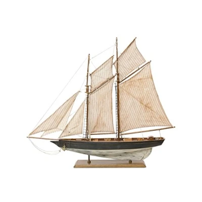 Imagen de aubaho Modelo del velero yate de Vela Barco Madera Nave 85cm no Hay Kit