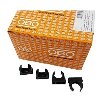 Imagen de OBO Bettermann M20 Abrazadera para tubos (100 unidades, 20 mm, 100 unidades), color negro