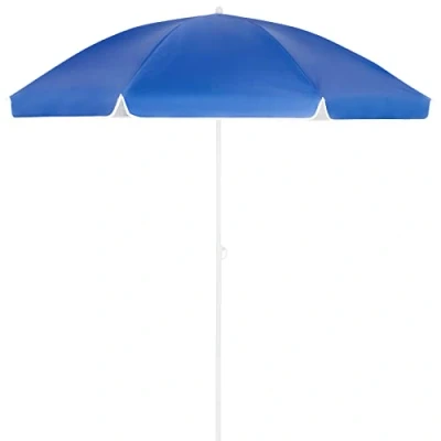 Imagen de Kingsleeve Sombrilla de Playa Jardín 180cm Parasol Patio Terraza Inclinable Ajustable Protección UV50+ Azul