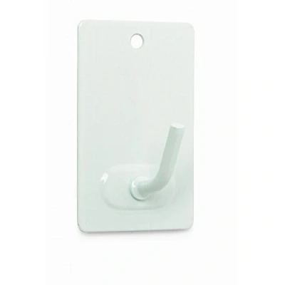 Imagen de Brinox B70260D Percha mediana adhesiva, 2,6 x 4,3 2,1 cm, color lacado blanco