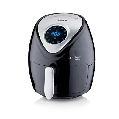 Imagen de Ariete 4616 Freidora de aire digital, 1300 W, sin aceite, capacidad 2.6 litros, temporizador 60 minutos, temperatura hasta 200ºC, desconexión automática, color negro