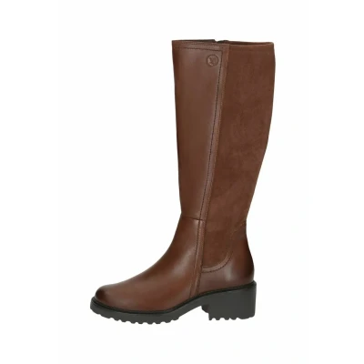 Imagen de CAPRICE Mujer Long Boot Heel 9 25604 43, Botas a la Altura de Rodilla, Cognac Comb, 37 EU
