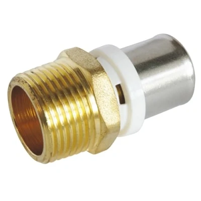 Imagen de SOMATHERM FOR YOU / 5608 20 accesorio macho recto tubo de sujeción Ø20 Multilayer Male 20/27 (3/4 &#039;&#039;) Para conectar un diámetro del multicapa