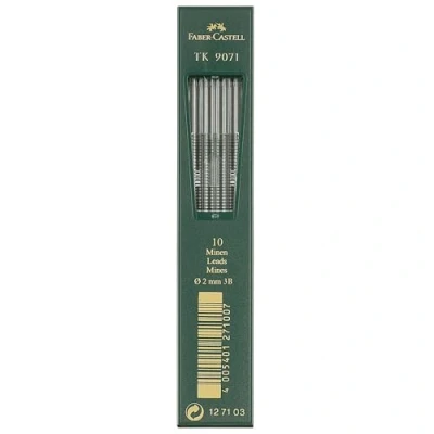 Imagen de Faber Castell TK9071 Minas para portaminas (2 mm, 3b, 10 unidades)