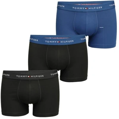 Imagen de Tommy Hilfiger Signature Trunk 3 PACK Culotte, Hombre, Talla: XXL, Indigo/black