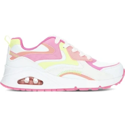 Imagen de Skechers Uno Gen1 Color Surge, Zapatos deportivos Niñas, White Synthetic/Multi Trim, 28.5 EU