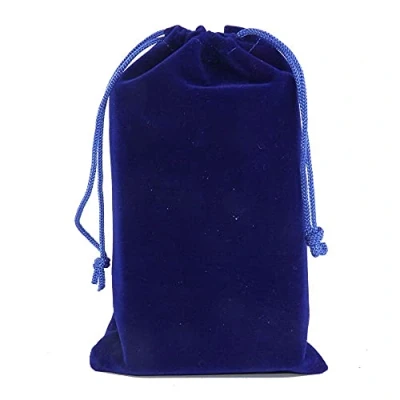 Imagen de NC 10 bolsas de terciopelo con cordón, bolsa almacenamiento, joyería, cordón para Navidad, cumpleaños, bodas, regalos, dulces y