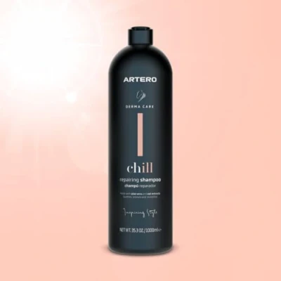Imagen de Artero champú Chill 1L de Aloe Vera y arbol del té. Especifico para Caballos con Picores, Descamación, Caspa Piel Seca. Calma los Picores Repara la Piel.