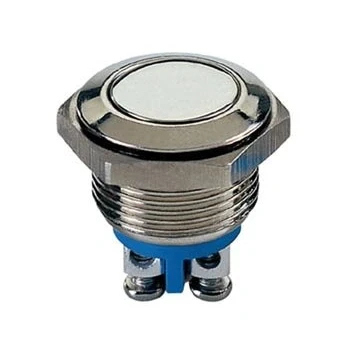 Imagen de Velleman R1800F SPST 1NO 1NC Pulsador plano de acero inoxidable, multicolor