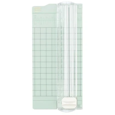 Imagen de Vaessen Creative 2137 062 Mini, 6,5 x 15,3 cm, Cortadora Pequeña para Crear Tarjetas, Ideas de Scrapbooking y Creativas Manualidades Papel, Verde Menta