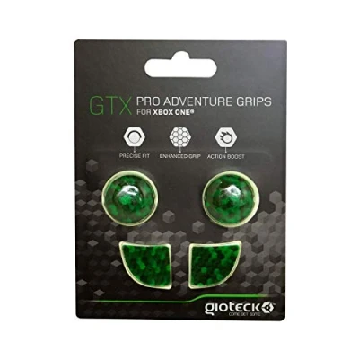 Imagen de Gioteck Gtx Ps4 Funda Protectora de Silicona para Mando Ps4, Protección Joysticks, Antideslizante, Precisión Grips Playstation 4 Cubos Verdes (Ps4)