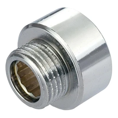 Imagen de Hembras redondo accesorios macho manguera reducción de conexión x cromo 1/2&quot;x 3/8&quot; BSP