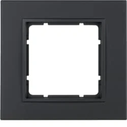 Imagen de Hager b7 Marco 1 elemento antracita mate