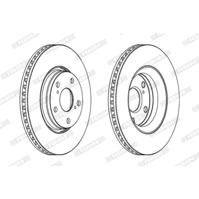 Imagen de FERODO PREMIER DDF1756C Disco de freno 295 26 5 ventilado revestido sin tornillos TOYOTA: Auris Hatchback, Verso, Avensis III Familiar