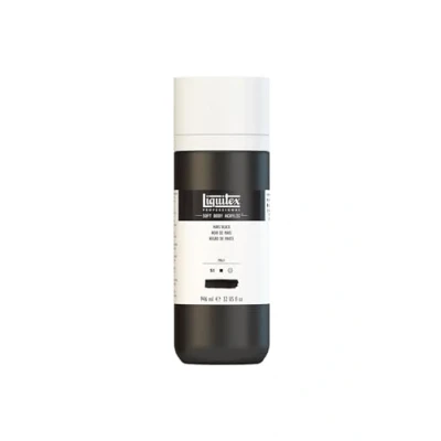Imagen de Liquitex 1946276 Soft Body Pintura acrílica (946 ml), color negro