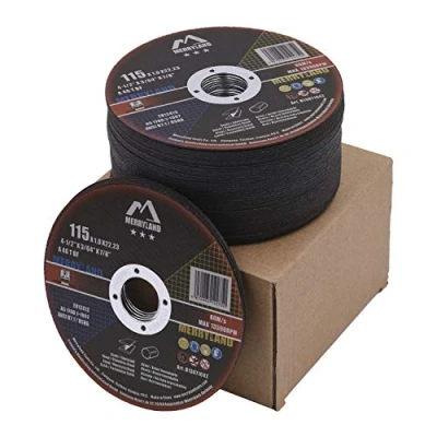 Imagen de Merryland Disco de Corte 115 Metal para Amoladora Angular, X 1,0 22,23 mm 50 Piezas, Acero INOX Hierro, Bravo Line B13071042