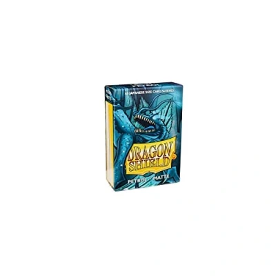 Imagen de Arcane Tinman Sleeves: Dragon Shield Matte Japanese Petrol (60) Fundas para Tarjetas, Color Gasolina, (ART11120)