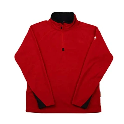 Imagen de Engelbert Strauss Sudadera de forro polar para hombre Troyer dryplexx Micro, rojo, M