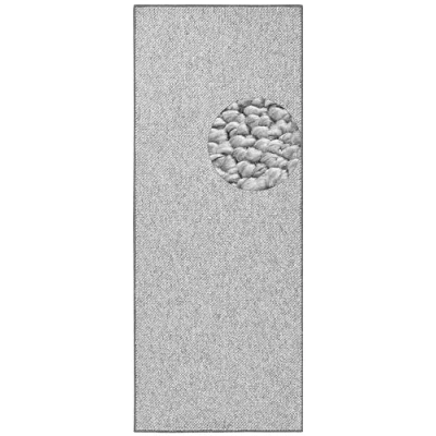 Imagen de BT Carpet Wolly Alfombra, Tejido Plano, Pelo Corto, Lana, Aspecto Skandi, Comedor, salón, habitación Infantil, Dormitorio, Crema, 80 x 200 cm, Polipropileno, Gris