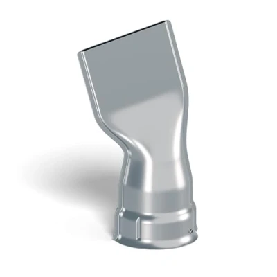Imagen de Steinel boquilla plana angular de 40 x 2 mm, ligeramente inclinada, ideal para soldar lonas y láminas techo, pistolas calor reguladas electrónicamente