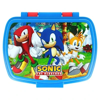 Imagen de ALMACENESADAN 0468, Sandwichera Rectangular Multicolor Sonic; Producto de plástico, Reutilizable; Dimensiones Interiores 16,5x11,5x5,5 cm; Libre BPA