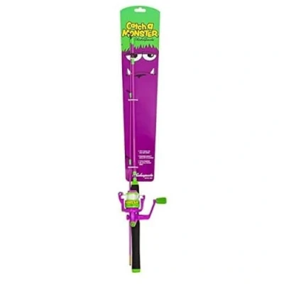 Imagen de Shakespeare Catch A Monster Kids Spin Combo Morado Caña spinning