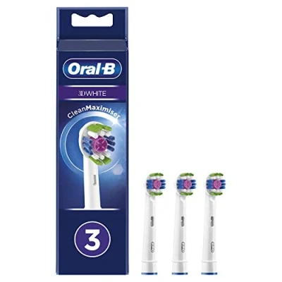 Imagen de Cabezal de recambio para cepillo dientes eléctrico Oral B 3D White 3 unidades
