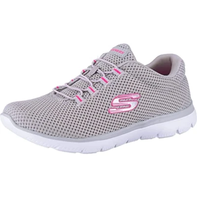 Imagen de Skechers Summits Lite, Zapatillas Mujer, Gray Mesh Hot Pink Trim, 35.5 EU