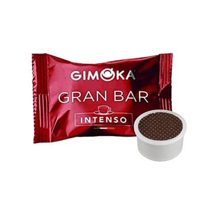 Imagen de Gimoka Mezcla de Café Gran Bar Intenso, intensidad 8 50 Cápsulas Compatibles con Máquinas Lavazza* Espresso Point* Producido en Italia