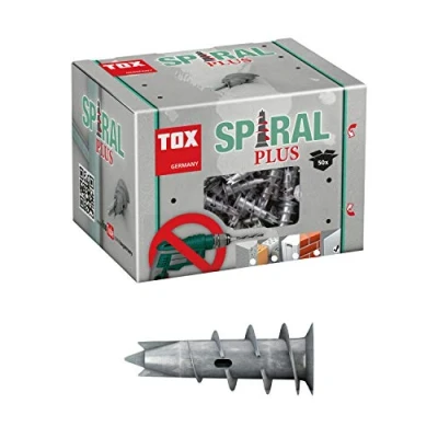Imagen de TOX Taco para cartón yeso Spiral Plus 37, 50 piezas, 068100021