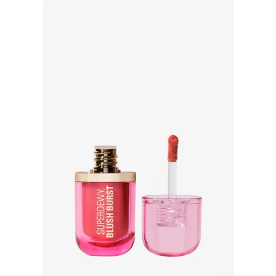 Imagen de Revolution Superdewy Liquid Blush Burst Rubor líquido de cobertura buildable para mejillas, fórmula sérum con péptidos y ácido hialurónico, vegano Strawberry Milkshake Cool Pink 4,2 ml