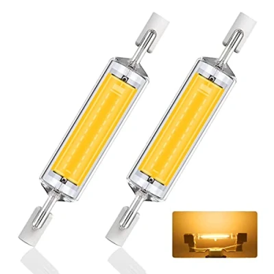 Imagen de Bombilla R7S LED 78mm, 10W Colores Lampen 1000LM, Sustitución de las 78mm bombillas halógenas, AC 220V 240V Sin parpadeo,Amarillo,78mm