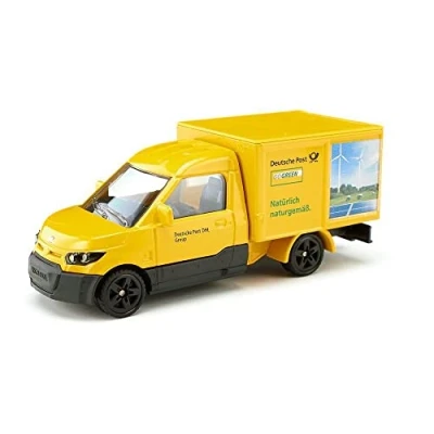 Imagen de Siku 1944, Streetscooter, 1:50, Metal/Plastic, Yellow, Incl. Trailer Hitch, Can be Combined with Models of The Same Scale