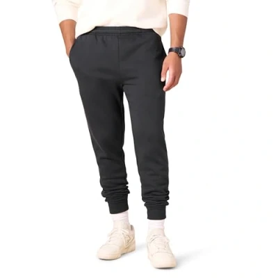 Imagen de Amazon Essentials Jogger de Forro Polar Hombre, Negro Efecto Lavado, M