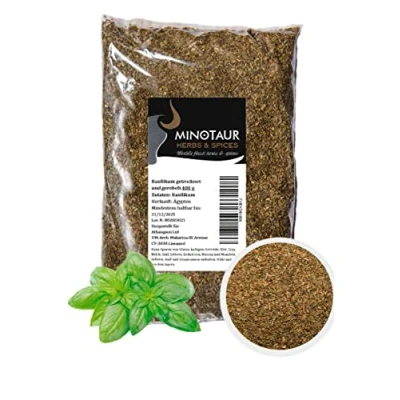 Imagen de Minotaur Spices Albahaca seca y frotada 2 x 400 g (800 g)