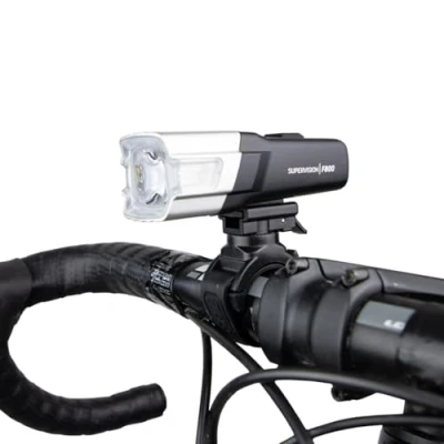 Imagen de ZEFAL Supervision F800 Luz Bicicleta Delantera LED 800 Lumenes Potente Frontal Recargable USB C 5 Modos de iluminación lúmenes 167 g