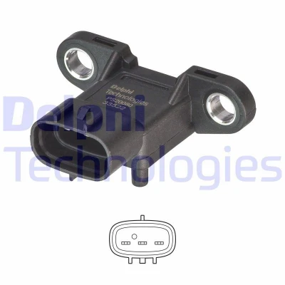 Imagen de Sensor, presión colector de admisión DELPHI PS20080 12B1