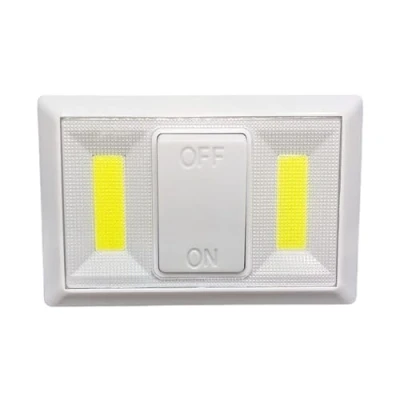 Imagen de Jandei Luz Nocturna LED 120 Lúmenes. Luces Auxiliares para Pasillo, Dormitorio, Armario, Escaleras, Habitación Infantil, Sótano Funcionan con Pilas AAA (no incluidas) (ON OFF)