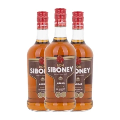 Imagen de Ron Siboney Añejo 70 cl (Caja de 3 Botellas cl)