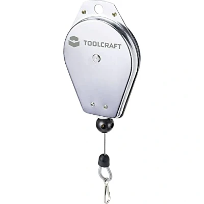 Imagen de TOOLCRAFT TO 7392612 Polipasto de resorte, extensión cable hasta 1,5 m capacidad carga (máx.) 2 kg
