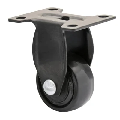 Imagen de WAGNER design yourself 01242701 fijas transporte/Ruedas para muebles, placa atornillable, Negro, (Ø) 25 mm