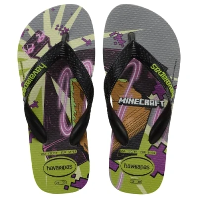 Imagen de Havaianas Minecraft, Chanclas, para Unisex bebé, Aceituna, 23/24 EU