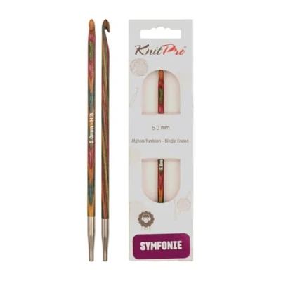Imagen de Knit Pro K20747 Aguja de Ganchillo tunecina afgana, Madera, 5 mm