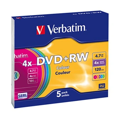 Imagen de Verbatim Pack 5 Dvd+rw