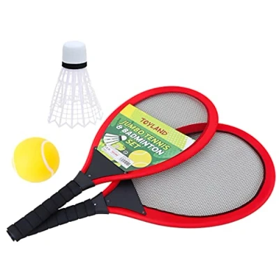 Imagen de Juego de Tenis y bádminton 65 cm 2 Raquetas Gigantes con Volante Gigante Pelota