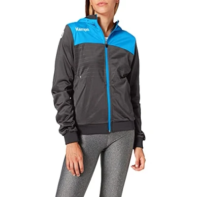 Imagen de Kempa Emotion 2.0 Hood Jacket Women Sudadera, Mujer, anthra/kempablue, XS