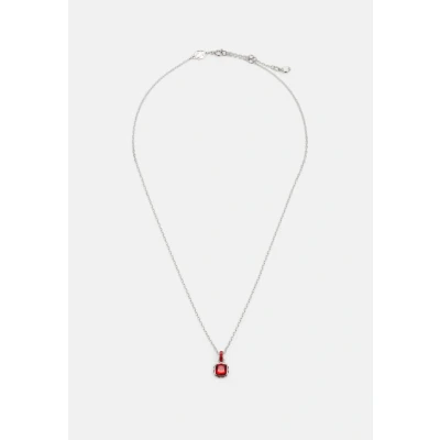 Imagen de Swarovski Colgante Birthstone, Talla cuadrada, Julio, Rojo, Baño de rodio