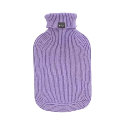 Imagen de Fashy Bolsa de agua caliente con cuello alto, funda punto, lila, 2 L